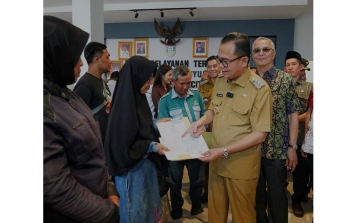 Pusat Pelayanan Terpadu Kabupaten Banyuasin Citra Grand City Resmi Dibuka Pj Bupati Banyuasin