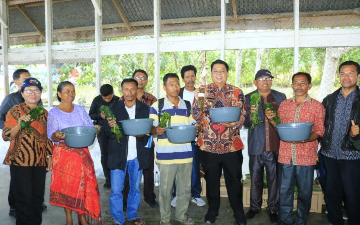 Bupati Samosir saat Bawa Pelayanan ke Desa Harian 