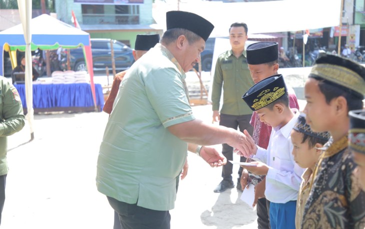 Bupati dan Wakil Bupati Asahan Lakukan Peletakan Batu Pertama Pembangunan Masjid