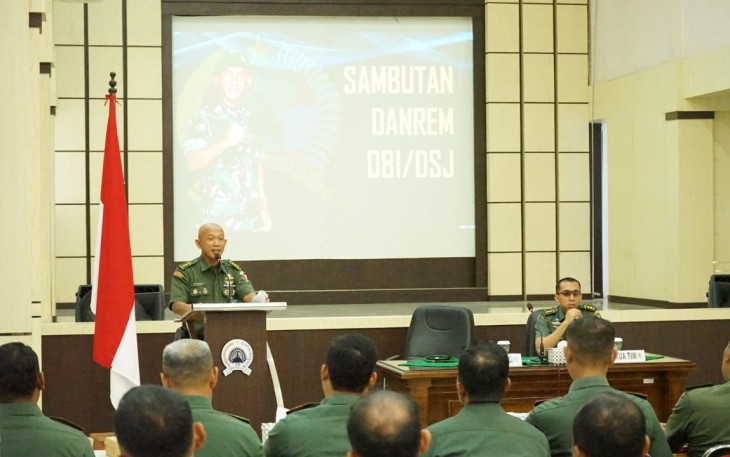 Korem 081/DSJ Terima Tim Wasgiat Proggiater Tahun 2023