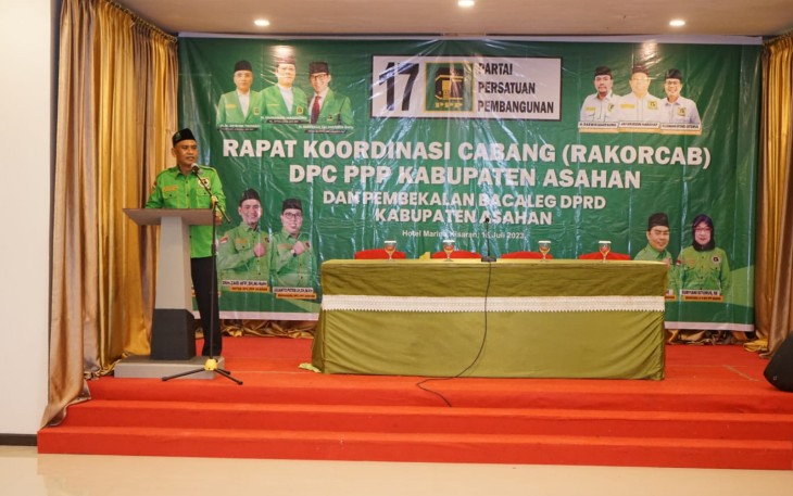 Wakil Bupati Ikuti Rangkaian Rakorcab DPC PPP Kabupaten Asahan