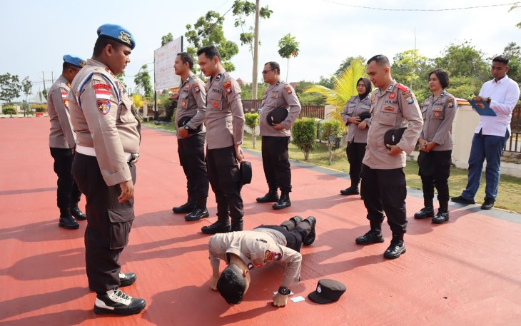 Propam Polres Bintan Laksanakan Gaktibplin Terhadap Anggota     
