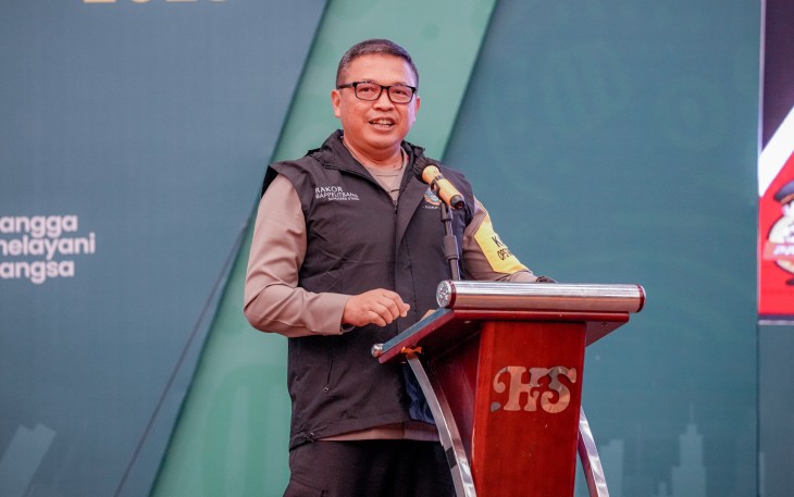 Kapolda Sumut, Irjen Pol Agung Setya Imam Effendi, menghadiri kegiatan rapat koordinasi Pembangunan Sumut bersama Forkopimda di Hotel Santika, Rabu (13/12)