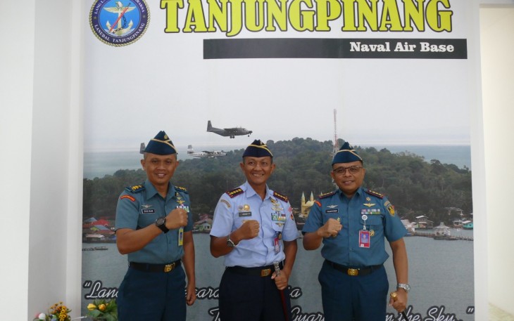 Danlanudal Tanjungpinang Terima Kunjungan Danlanud RHF Tanjungpinang