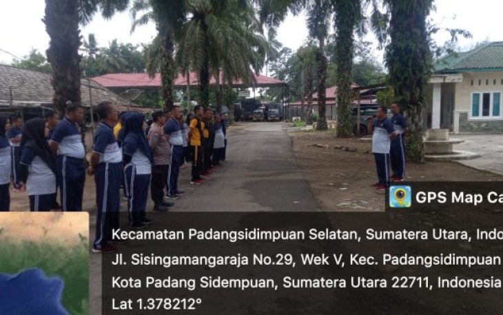 Kasat Intelkam, AKP Hasudungan Butarbutar, memimpin Apel pagi, Jumat (10/3/2023).