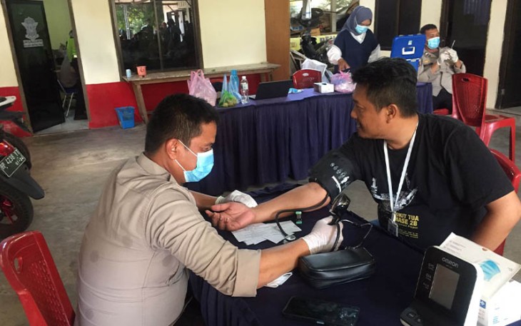 Polres Bintan Gelar Vaksinasi Merdeka Polri Presisi secara Gratis