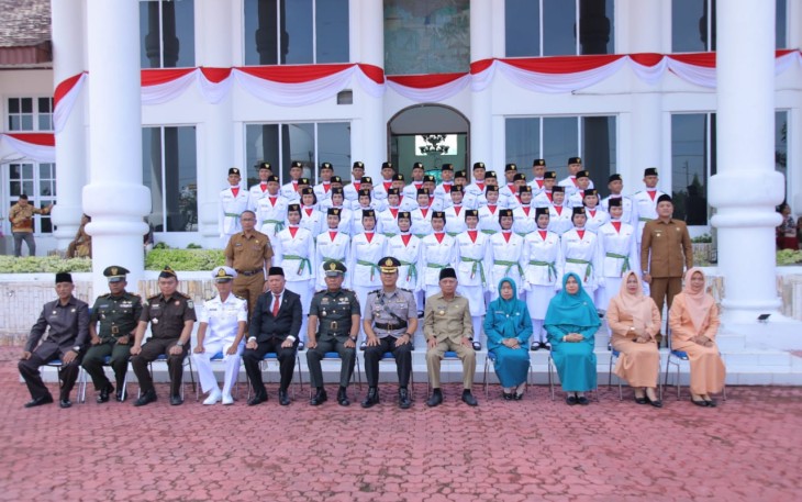 Bupati Kukuhkan Paskibraka Kabupaten Asahan Tahun 2023