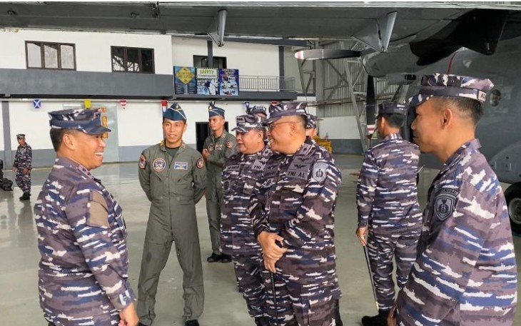 Pgs Wadan Wing Udara 1 Puspenerbal Sambut Panglima Komando Armada I Usai Kunker