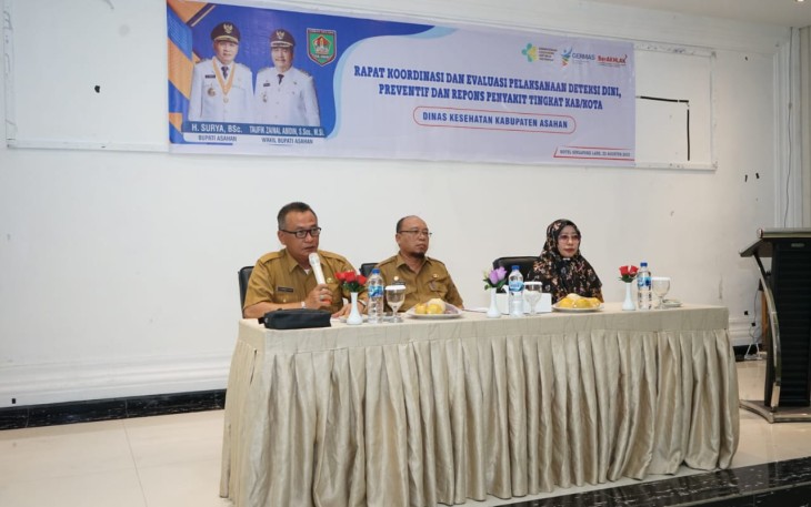 Pemkab Menggelar Rapat Koordinasi Teknis dan evaluasi Pelaksanaan Deteksi Dini, Preventif, dan Respon Penyakit Tingkat Kabupaten Asahan