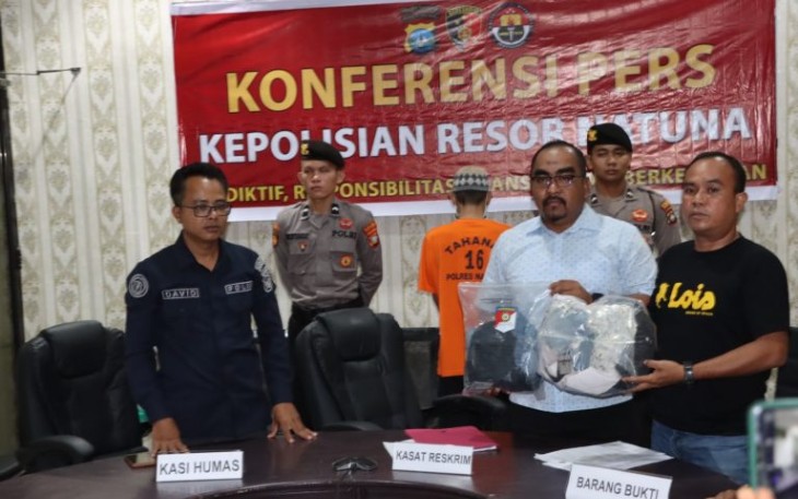 Konferensi Pers Polres Natuna 