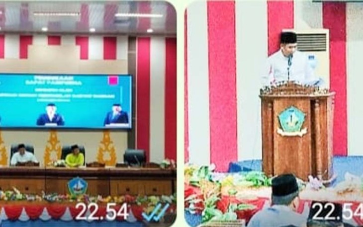 Bupati Bintan SAAT Sampaikan LKPJ Akhir Tahun Anggaran 2022