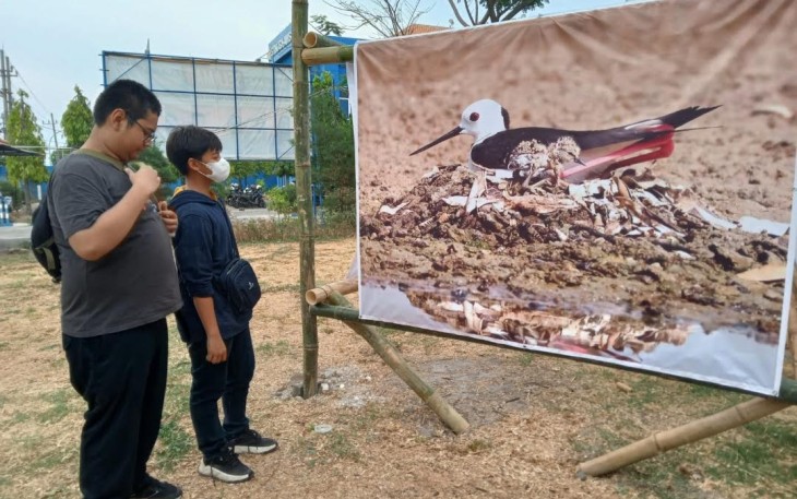 Salah satu karya foto yg digelar diluar ruang