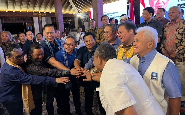 Pertemuan SBY, AHY dan Prabowo