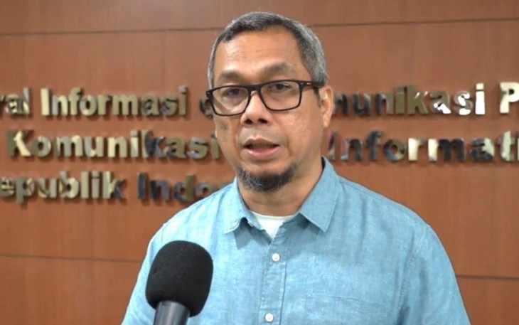 Direktur Jenderal Informasi dan Komunikasi Publik (IKP) Kementerian Komunikasi dan Informatika (Kemkominfo) Usman Kansong, Senin (2/10/2023) di Jakarta.