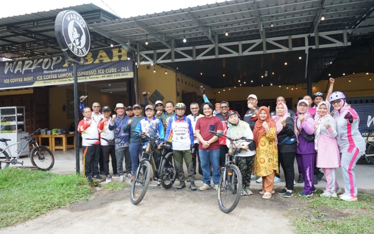 Bupati Asahan saat Gowes bersama OPD