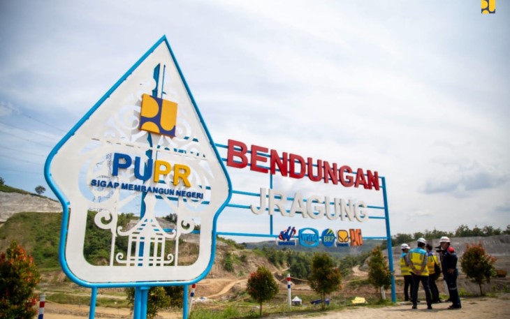 Bendungan Jragung di Kabupaten Semarang Provinsi Jawa Tengah 