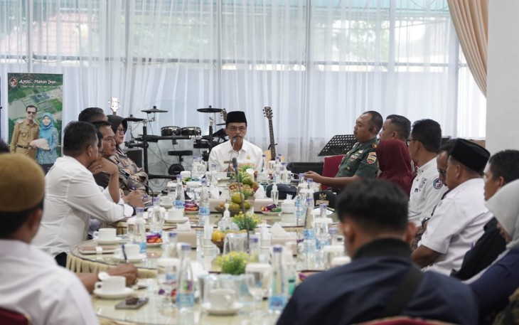 Bupati Limapuluh mengapresiasi sikap lima wali nagari dan Bamus yang mendukung pelaksanaan tahapan pembangunan Jalan Tol Pekanbaru-Padang seksi Pangkalan-Payakumbuh.