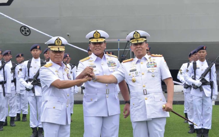 Kasal Laksamana TNI Muhammad Ali usai sertijab Pangkolinlamil 