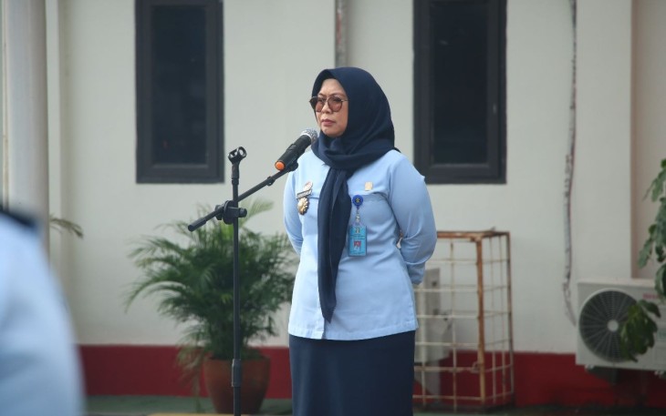 Kadiv Administrasi Yusfini saat memberikan pengarahan 