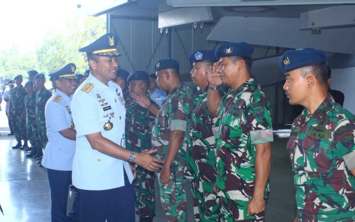 Pangkoopsudnas Marsdya TNI M Tonny Harjono saat Kunjungi Lanud Sultan Hasanuddin