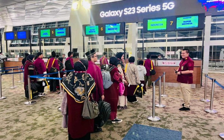 Pelayanan jamaah umroh di bandara Soekarno-Hatta 