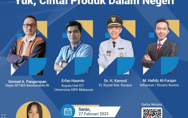 Webinar Literasi Digital di seluruh SD dan SMP Kabupaten Kampar