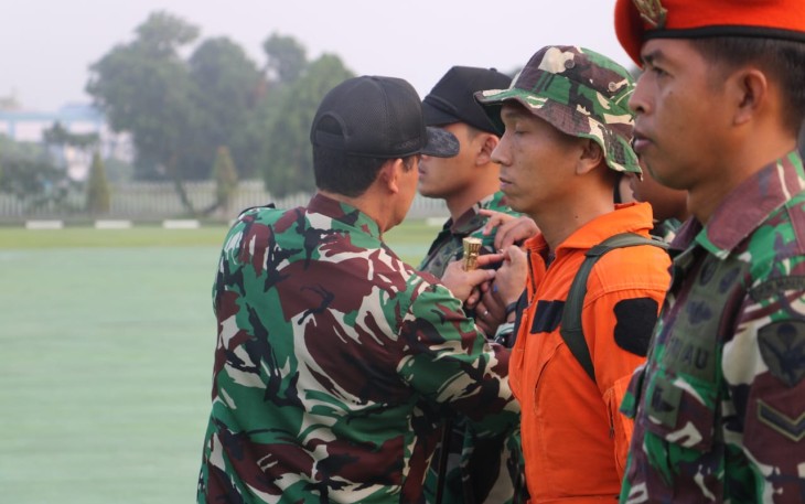 Pangkoopsud I Marsda TNI Bambang Gunarto saat membuka latihan
