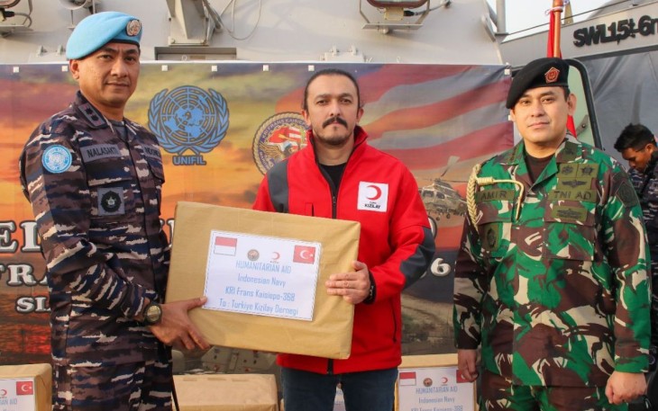 Bantuan kemanusiaan TNI AL untuk gempa bumi Turki 