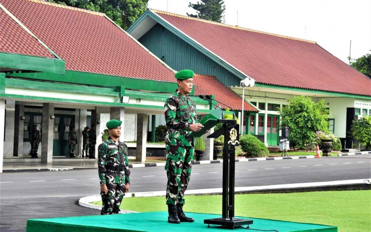 Brigjen TNI Joko Purnomo saat memberikan pengarahan 