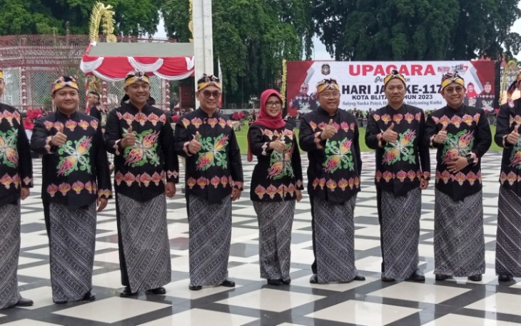 Para Kepala Daerah dan Forkopimda Blitar Raya Usai Upacara Hari Jadi Kota Blitar ke- 117