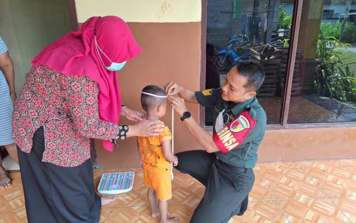 Pengecekan stunting balita wilayah desa binaan 