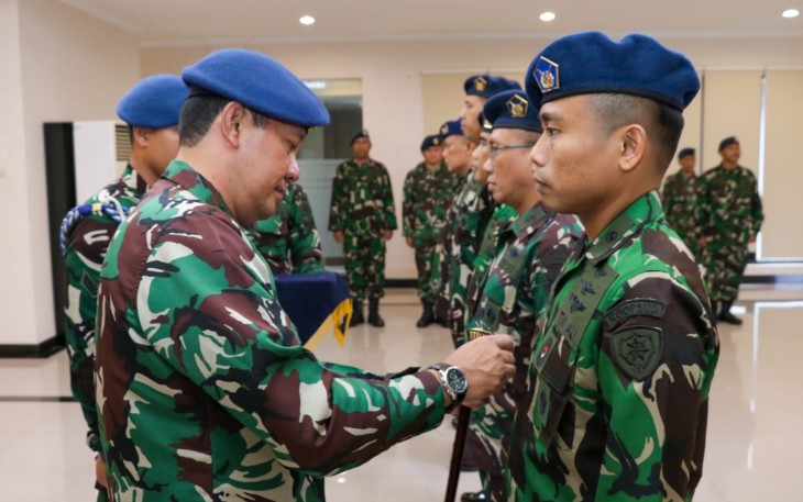 Pangkoopsud I Marsda TNI Bambang Gunarto saat Sertijab PJU