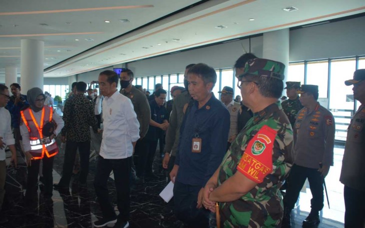 Pengamanan kunjungan kerja presiden Jokowi 