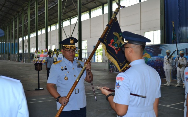 Dandepohar 50 Marsekal Pertama TNI Hadi Siswoyo saat sertijab