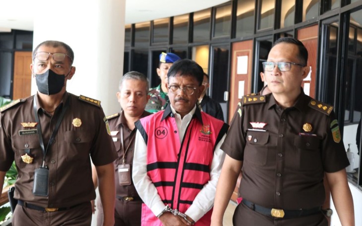 Menkominfo Johnny G Plate resmi tersangka kasus korupsi