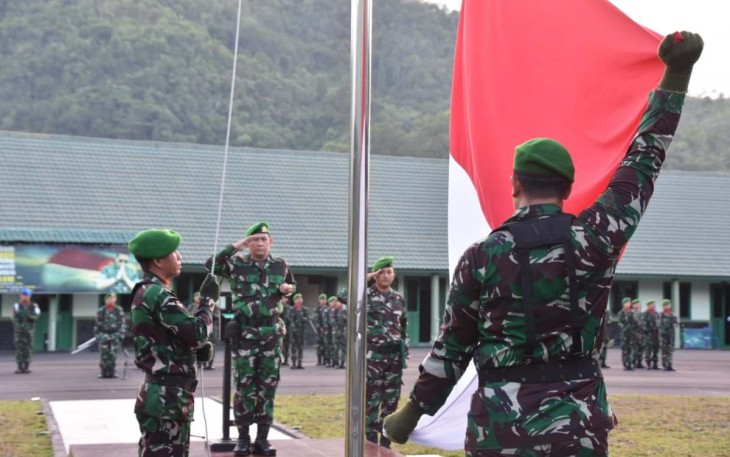 Upacara Hari Kebangkitan Nasional ke - 115 Korem 023/KS