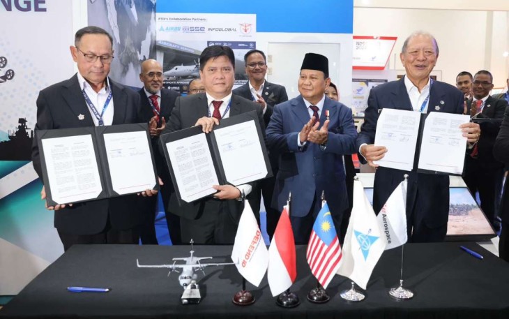MoU Industri Pertahanan PTDI dan Malaysia di LIMA 2023, Langkawi, Malaysia, Selasa (23/5)