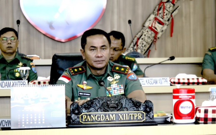Pangdam XII/Tpr Mayjen TNI Iwan Setiawan 