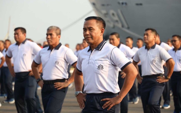 Olahraga bersama prajurit Kodiklatal 