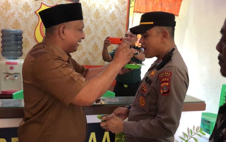 Kapolsek Peureulak Barat Dapat Kejutan dari Muspika 