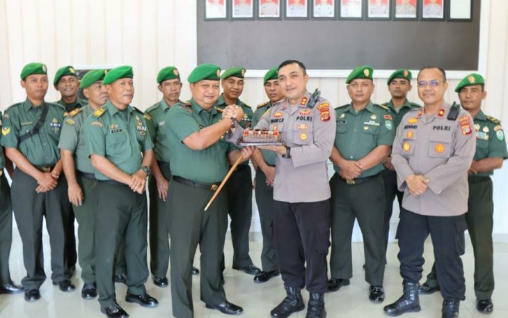 Dandim 0110/Abdya Letkol Inf Roqich Hariadi bersama Kapolres Abdya AKBP Dhani Catra Nugraha, Senin (3/7)