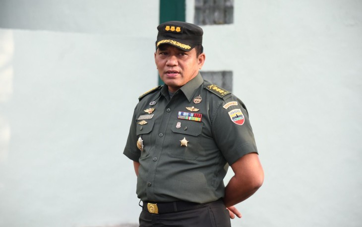 Kapendam I/BB Kolonel Inf Rico J Siagian saat memberikan keterangan pers 