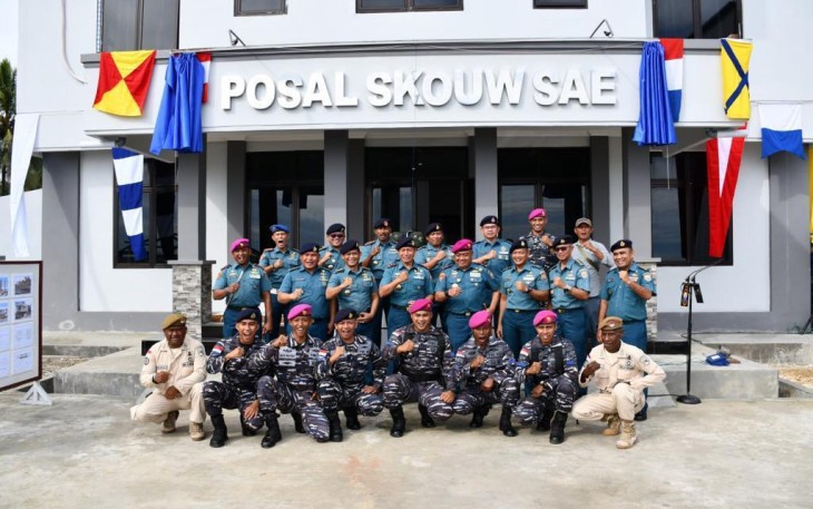 Gedung Posal Skouw Sae di Perbatasan RI dan PNG