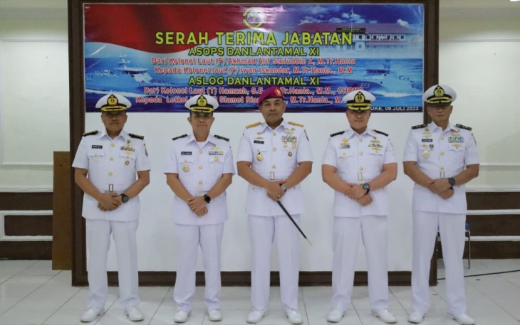 Sertijab personel Lantamal XI Merauke 