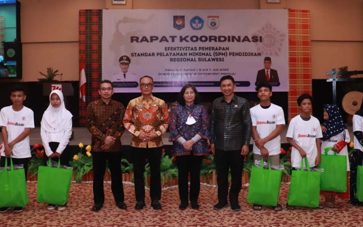 Rakor penerapan standar pelayanan minimal pendidikan regional Sulawesi, Senin (10/7)