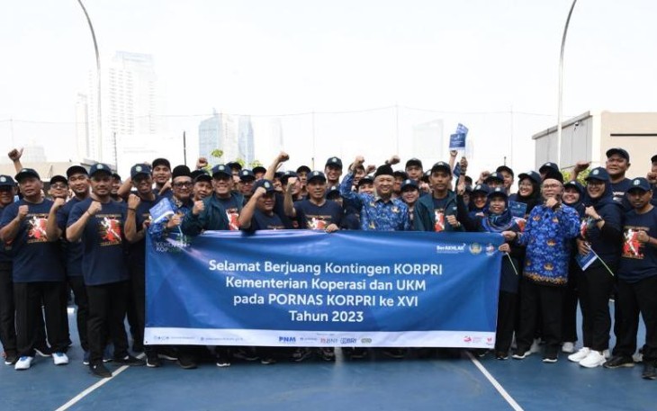 Atlet Pornas Korpri ke XVI tahun 2023 KemenkopUKM