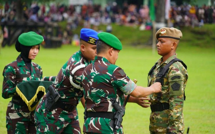 Penutupan Latsarmil Komcad TA 2023 di Mako Rindam I/BB, Senin (31/7)