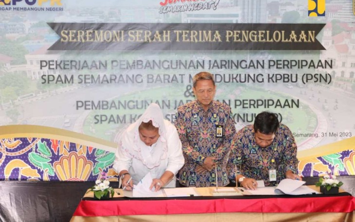 Kementerian PUPR serahterimakan pengelolaan SPAM Semarang Barat ke pemerintah Kota Semarang