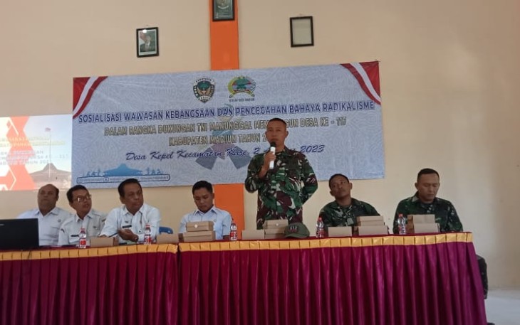 Sosialisasi Cegah Tangkal Radikalisme di Lokasi TMMD ke 117 Kodim 0803/Madiun