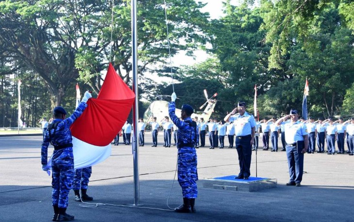 Upacara bendera prajurit Koharmatau, Senin (21/8)
